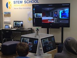 SextonMarty's tweet photo. @polycom I had the privilege of sharing my @operationsmile experience over #PolycomCentro, #PolycomPano with about 45 students @stemschoolHR #superengaged kids that care about #socialissues https://t.co/hlZ2ThHCAB