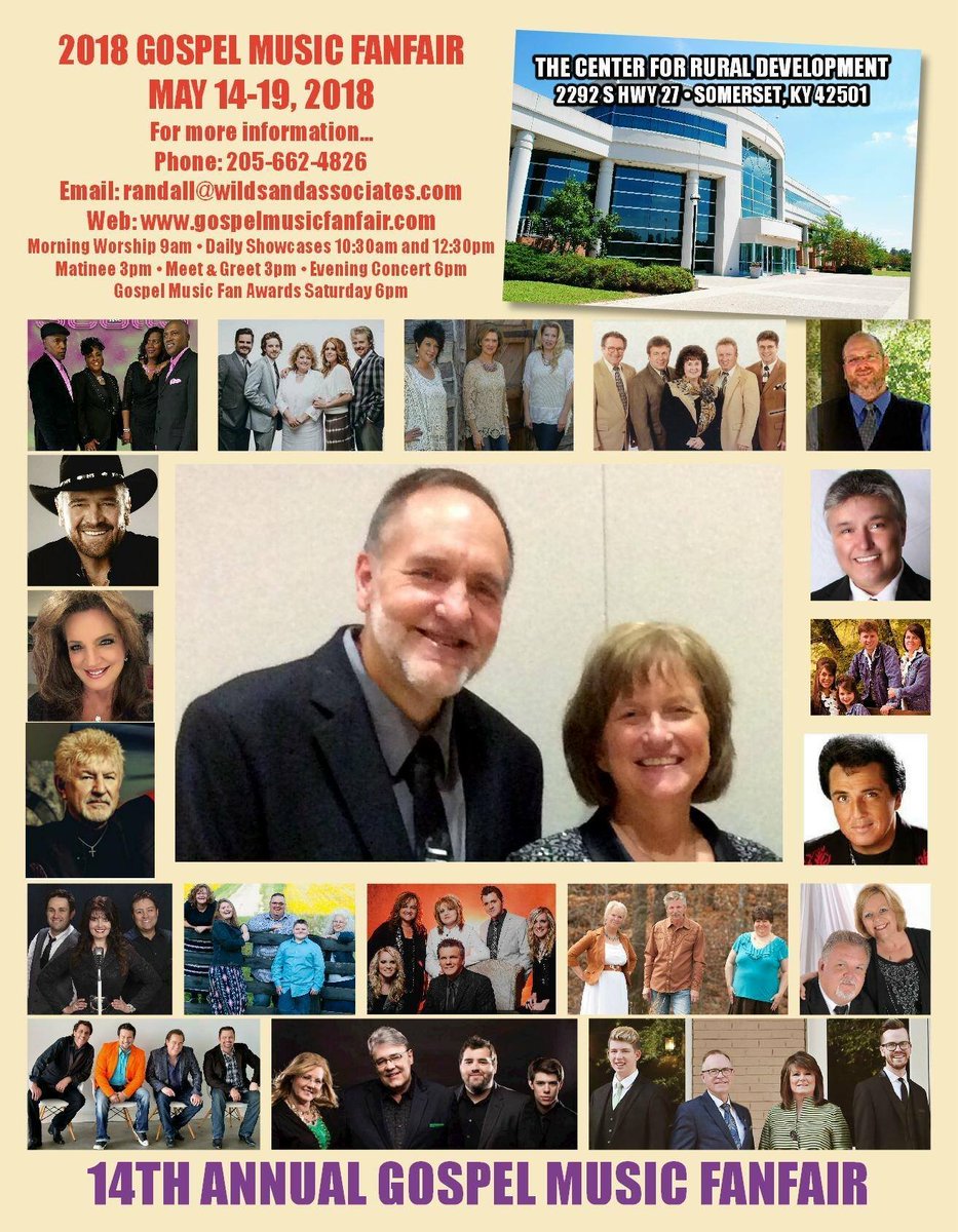 WildsAssociates's tweet photo. #GospelMusicFanFair May 14-19, 2018 in Somerset, KY. New Shoes -  thank you for your support! We look forward to seeing you there! https://t.co/1C08wmUNIB