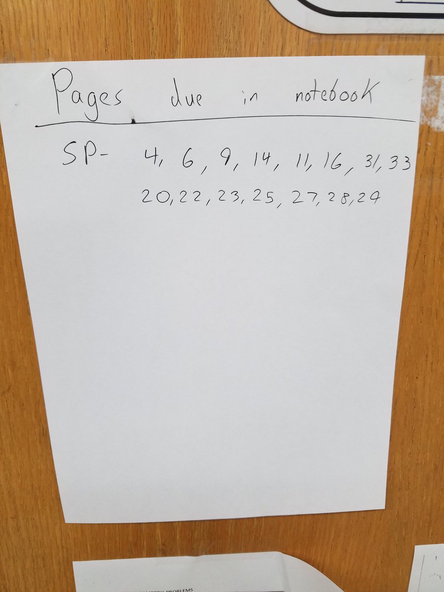 MrHren1's tweet photo. Here are all the pages due on Monday.  Also remember to bring in popcorn tomorrow.  Have a nice day.  Or not.  The end. https://t.co/tdP1YLU6E3