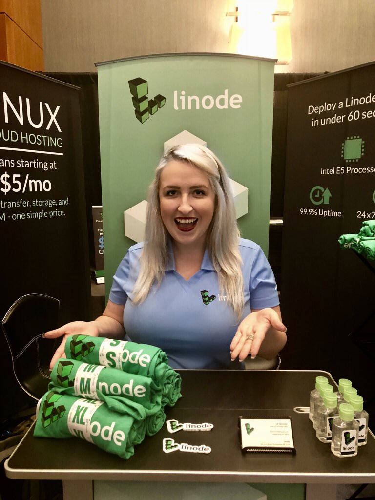 bhanks_wvu's tweet image. we only have a few T-shirts left! Come by the @linode booth at @postgresconf to get yours today. 💚✨ #linode #postgresconf