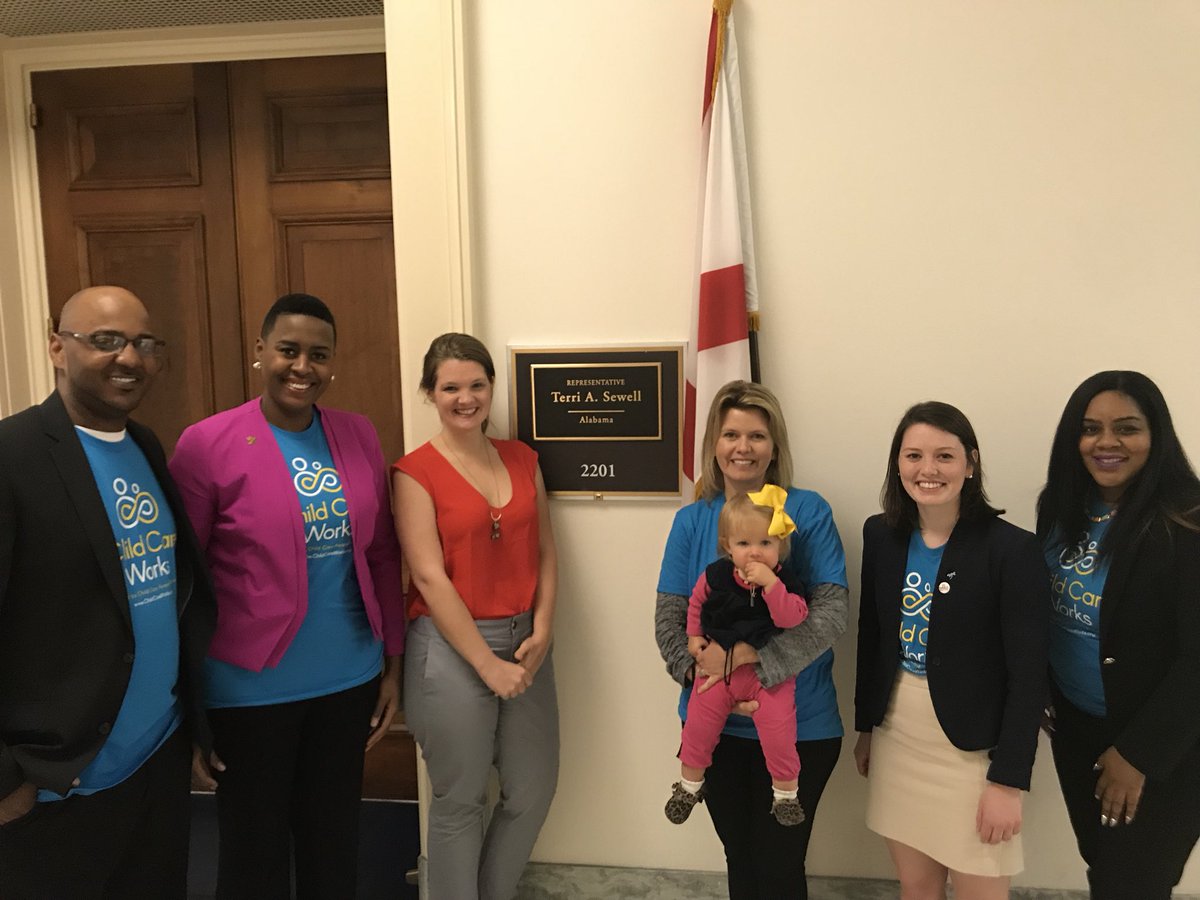maggienorton's tweet photo. Alabama #CCRR Julie and Parent Advocates Tametria and Andy had a great meeting with @RepTerriSewell’s office to talk #CCDBG and #ChildCare4All with @USAChildCare @ChildCareWorks #DOTH2018 https://t.co/yQHCx7bibr
