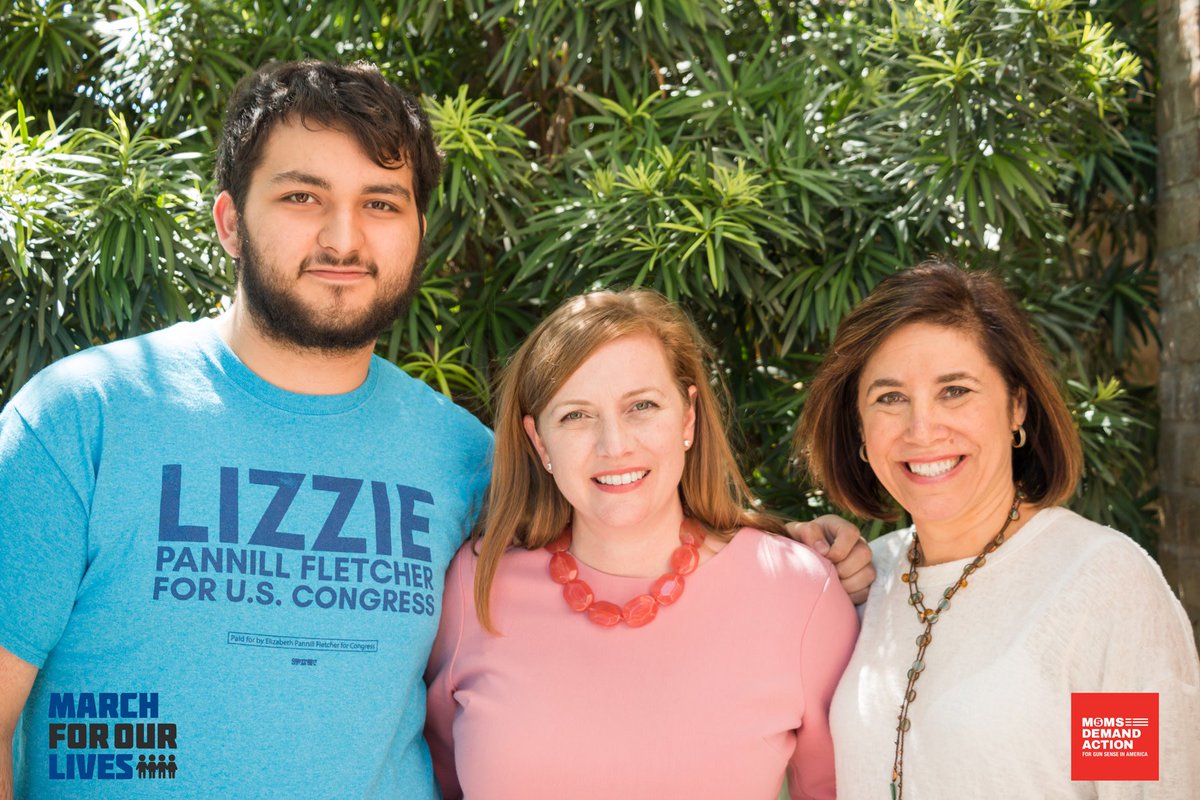 LizziePFletcher's tweet photo. Today we had a meeting of @Everytown #CommonGunSense minds here at Lizzie HQ: @MFOLHouston activist @Ravemandin and @MomsDemand activist @moderatemama, who are fighting alongside @Lizzie4Congress to enact safer gun laws in our country. https://t.co/UV1yLXcIMb