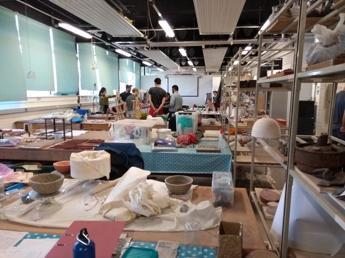 JKeep_art's tweet photo. This week has been teaching at the University for the Creative Arts, Farnham - it is rewarding to see the excitement generated in students as they explore clay 3D printing. @UniCreativeArts https://t.co/zig5tQ2G6D