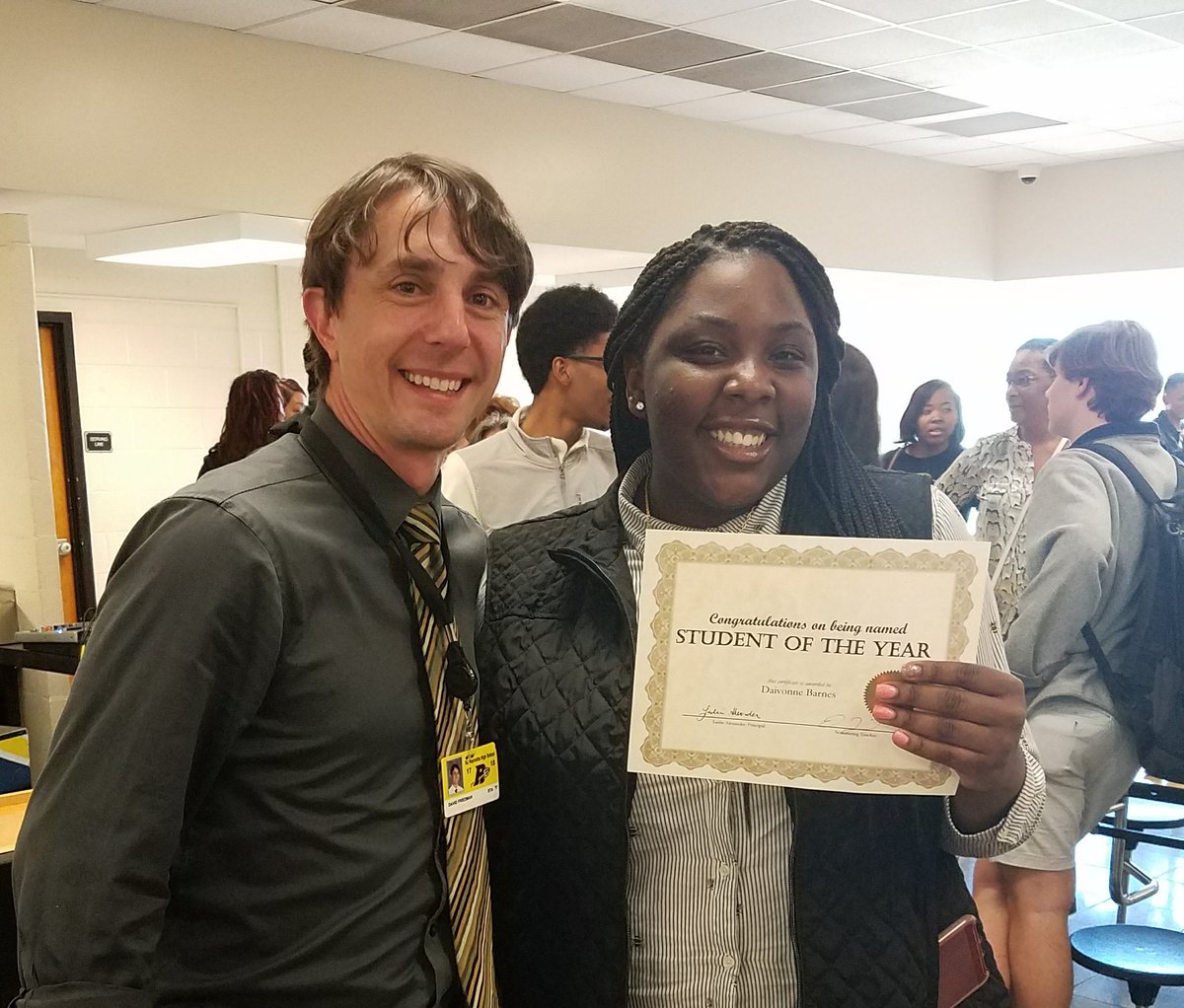 FriedmanDemon's tweet photo. Student of the Year! Great example of keeping sight of goals and how positivity is contagious! Incredible things ahead for this soon-to-be Demon alum. https://t.co/EtS8WDAJ6Q