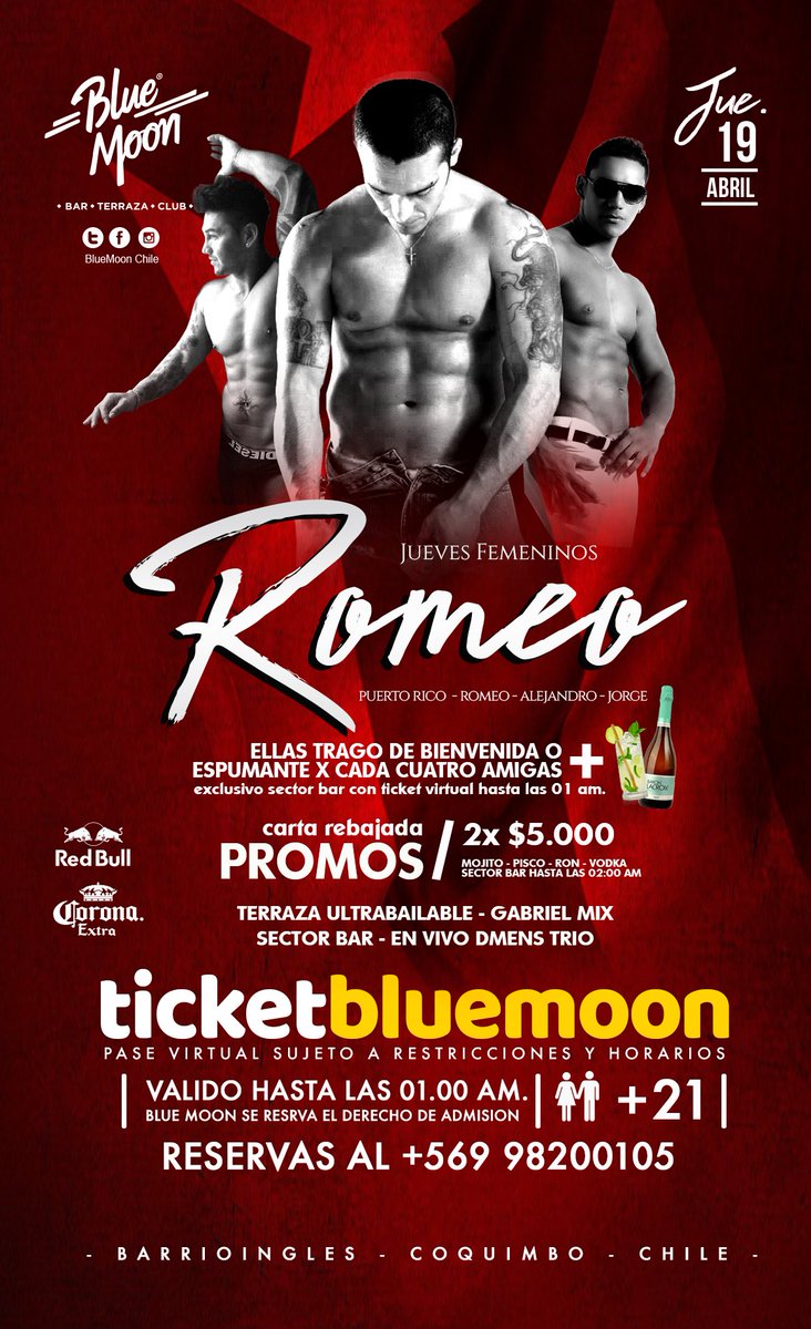 ChileBluemoon's tweet photo. Dejo por acá pase para hoy jueves... #juevesfemenino https://t.co/D3zOYNO2AL