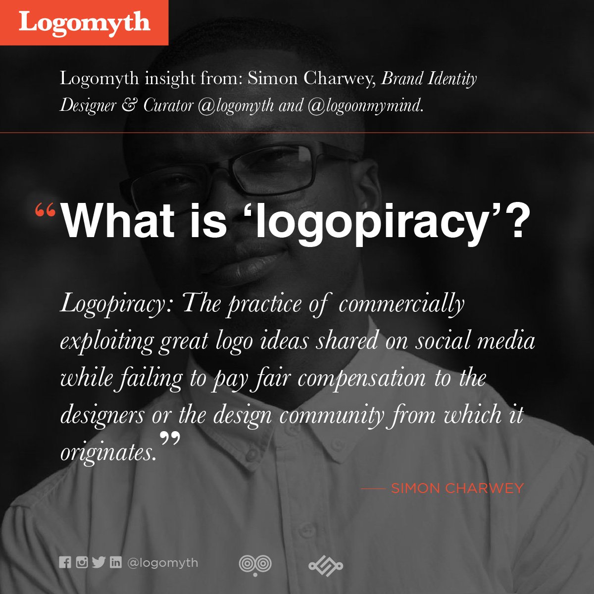 logomyth's tweet photo. #logomyth insight:
https://t.co/Pi8MVQzzPi
“According to #logomythdictionary, '#logopiracy' is the practice of commercially exploiting great logo ideas shared on social media while failing to pay fair compensation to the designers or the design community from which it originates. https://t.co/2NLyILUI6b