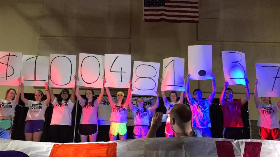 SFMiniTHON's tweet photo. The greatest moment in #SFMiniTHON history (so far). This reveal is everything that the community works toward throughout the entire year. Together, we can continue to push this number higher and higher. This is why we THON! #FTK #ThonThursday ๐ https://t.co/O0E7OF4HjG