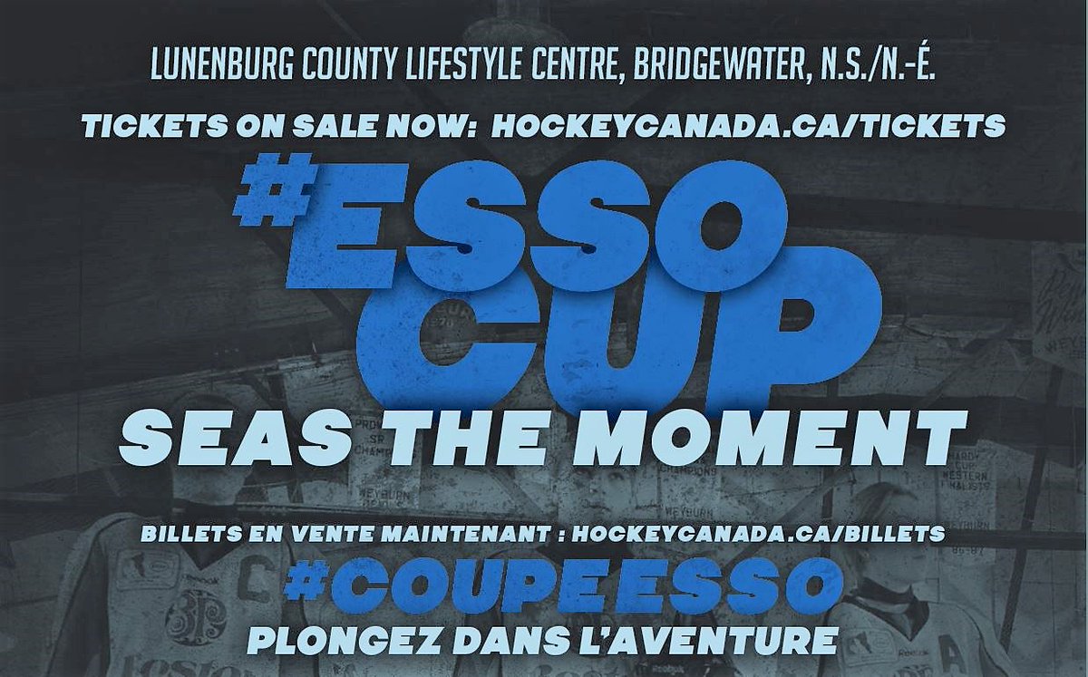 Come join me in Bridgewater, N.S. from April 22nd - 28th for the 2018 Esso Cup to watch the best Female Midget Hockey Players in Canada! Tickets can be purchased at hockeycanada.ca/tickets 
I'll be in Bridgewater, NS April 25th &amp; 26th! Hope to see you there!! Who's coming out?!