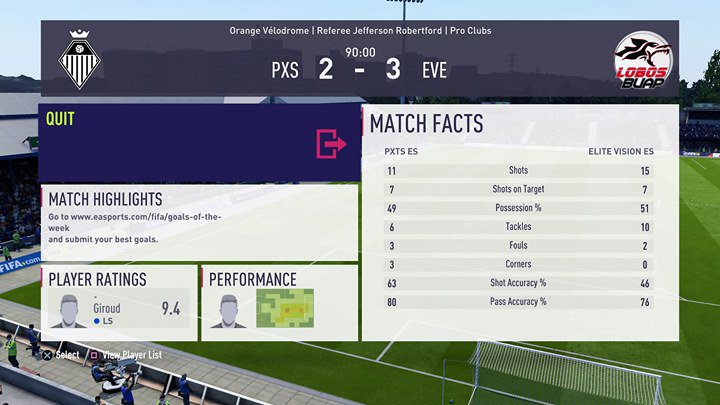 ELITEVISION_ES1's tweet photo. ELITE VISION ESPORTS @ELITEVISION_ES1 3 VS 2 PRESS X TO START
Should have been a clean sheet but drop in concentration at 3-0 up sadly resulted in 2 goals conceded, we will be working on this problem, we will bounce back even stronger 
#ELITEVISION
@OfficialVPG @VPG_League_2 https://t.co/8Sc5fOLMS9