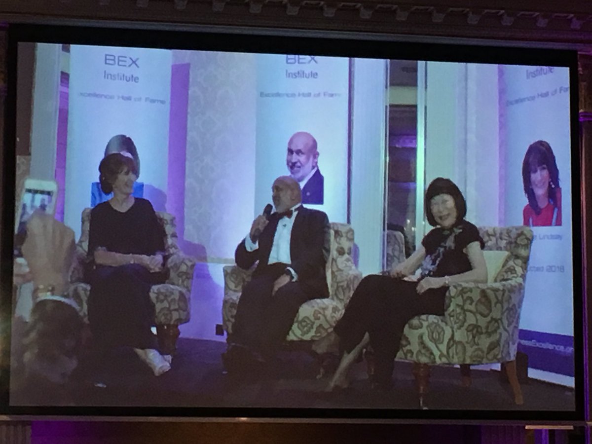 DeclanBourkeIRE's tweet photo. Fireside chat with Marie Lindsay,  @raomal and Julia Chang Bloch @BEX_Institute #ExcelHOF - great to hear from three inspirational people https://t.co/G85W782BGy