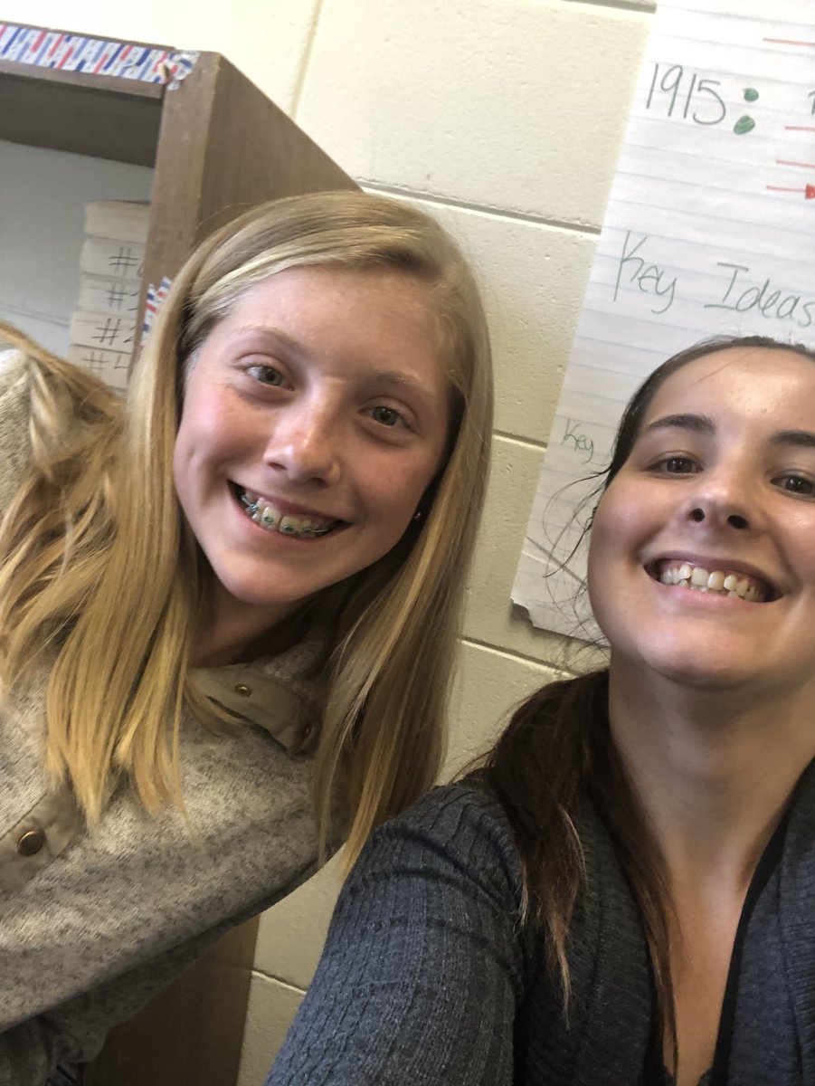 MrsMalerk's tweet photo. “Mrs. Malerk, I love taking selfies.” Alright then, take a selfie with me. #workhardselfiehard #BeBCMS https://t.co/EL1TvNabEM