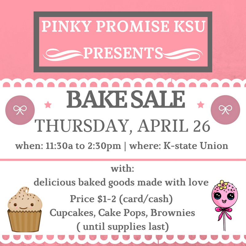 ppatkansasstate's tweet photo. PP Bake Sale is back! Our famous cupcakes, cake pops &amp; brownies are on sale for $1-$2 each! Don't miss this event because not only will you benefit from a tasty sweet treat but the proceeds go towards getting us to the life changing PP Conference in ATL! AND we take card! https://t.co/gxv3I2zYIO