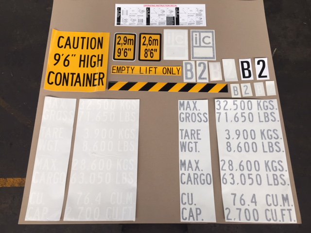 atc_au's tweet photo. Small sample of Decals we keep in stock at All Things Containers. https://t.co/LCbgReHl3m