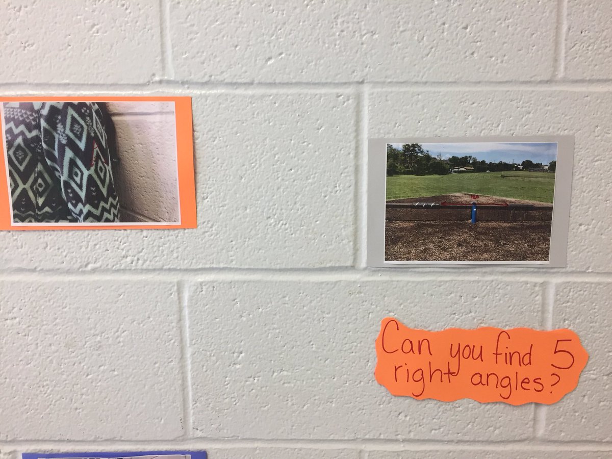 MsDavisMath17's tweet image. Parklawn 5th graders got creative finding angles in the real world around our school, then measuring and classifying them. What angles do you see? @ParklawnFCPS