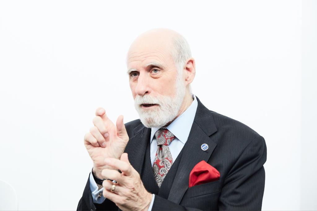 googlecloud's tweet photo. "I’ve gotten very interested in #IoT and want to foster a deep awareness of what it takes to make those devices work well, while preserving safety, security and privacy."—Vint Cerf, Google’s Chief Internet Evangelist https://t.co/NFETXSUFwN https://t.co/UNfzG6mCND