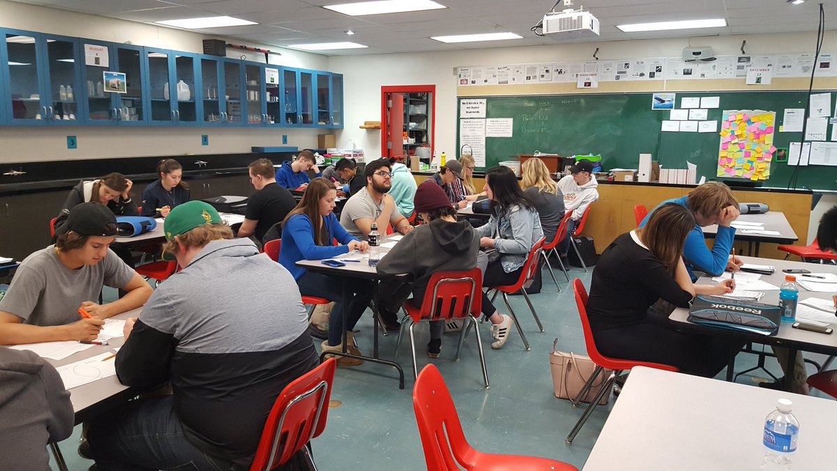 PACarlton's tweet image. What is kinetic and gravitational potential energy?  Well the physics 30 students worked together to see how these energies are similar and different! #saderscience