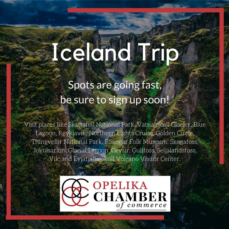 Opelika Chamber (@opelikachamber) on Twitter photo Be sure to sign up for the Iceland Trip as spots are going quickly! For more information contact psmith@opelikachamber.com #Iceland #OpelikaChamber Be sure to sign up for the Iceland Trip as spots are going quickly! For more information contact psmith@opelikachamber.com #Iceland #OpelikaChamber