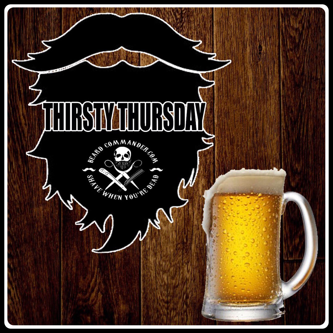 BeardCommander's tweet photo. It’s Thirsty Thursday! It’s def a good day for beer thirty! Cheers to you all! What’s your beverage of choice ? Comment below!#beardedman #barbering #barber #barbershopconnect #hairgoals #beardcommander #shavewhenyouredead #beer #thirstythursday #thursday #sunny #beer30 #thirsty https://t.co/D2kOcI8KEs