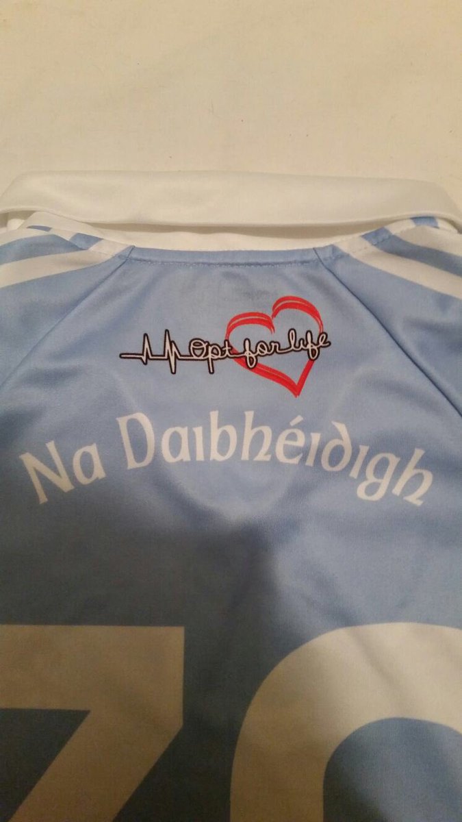 Ballyhegan1's tweet photo. Hi @JoeBrolly1993 what do you think of the new @BallyheganGAC jersey. #OptForLife #makelifeyourlegacy https://t.co/FwPuAiASUu
