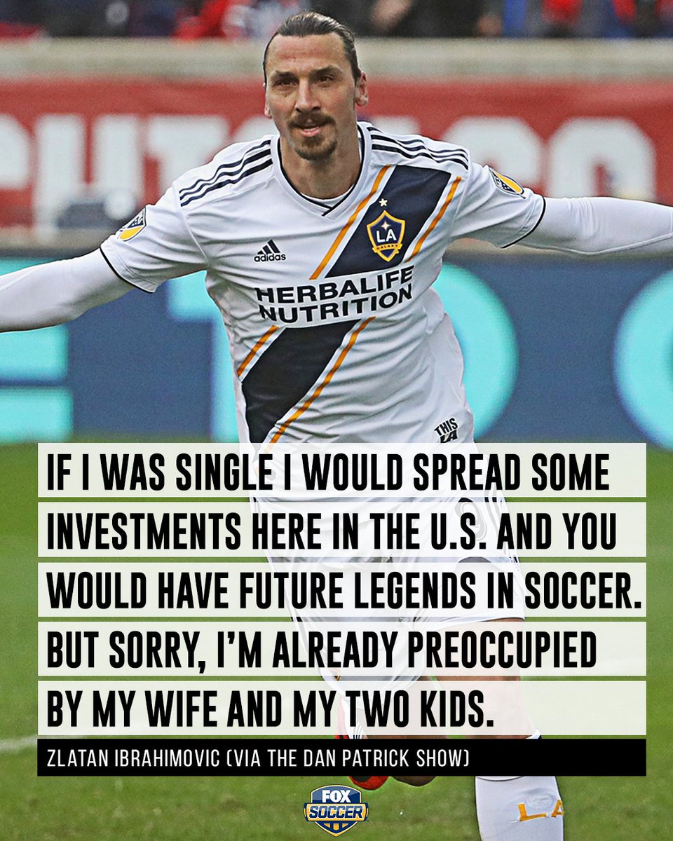 FOXSoccer's tweet photo. "Spread some investments."

Never change, Zlatan. 😂 https://t.co/DCX2BG9pMr