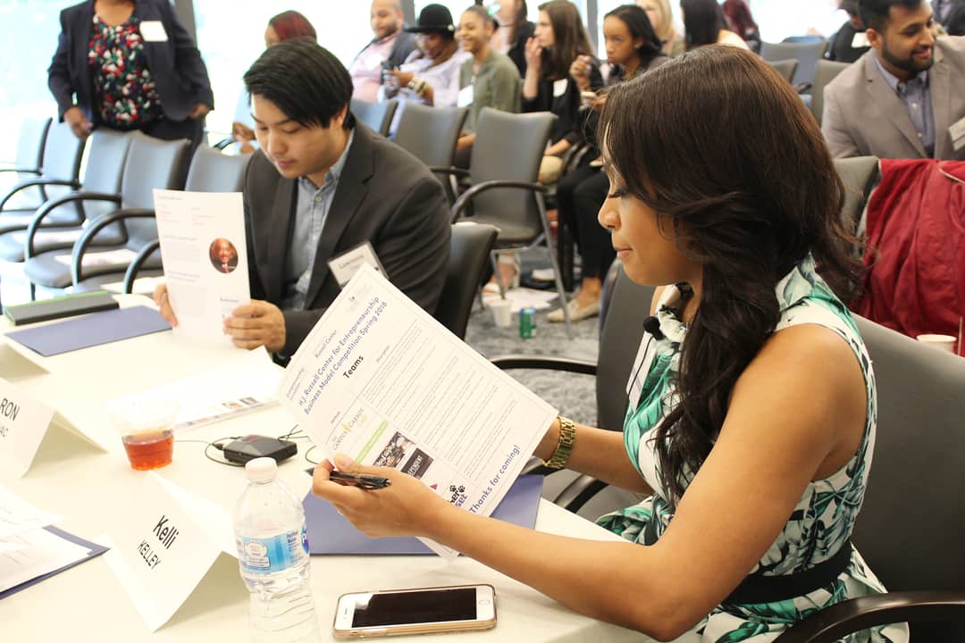 enigsu's tweet photo. Just in time with our #JUDGES Ron Levac, @_kellikelley, and Lawrence Chen! Stay tuned as they judge the #HJRC #BusinessModelCompetition! https://t.co/FqOeSPQXlv