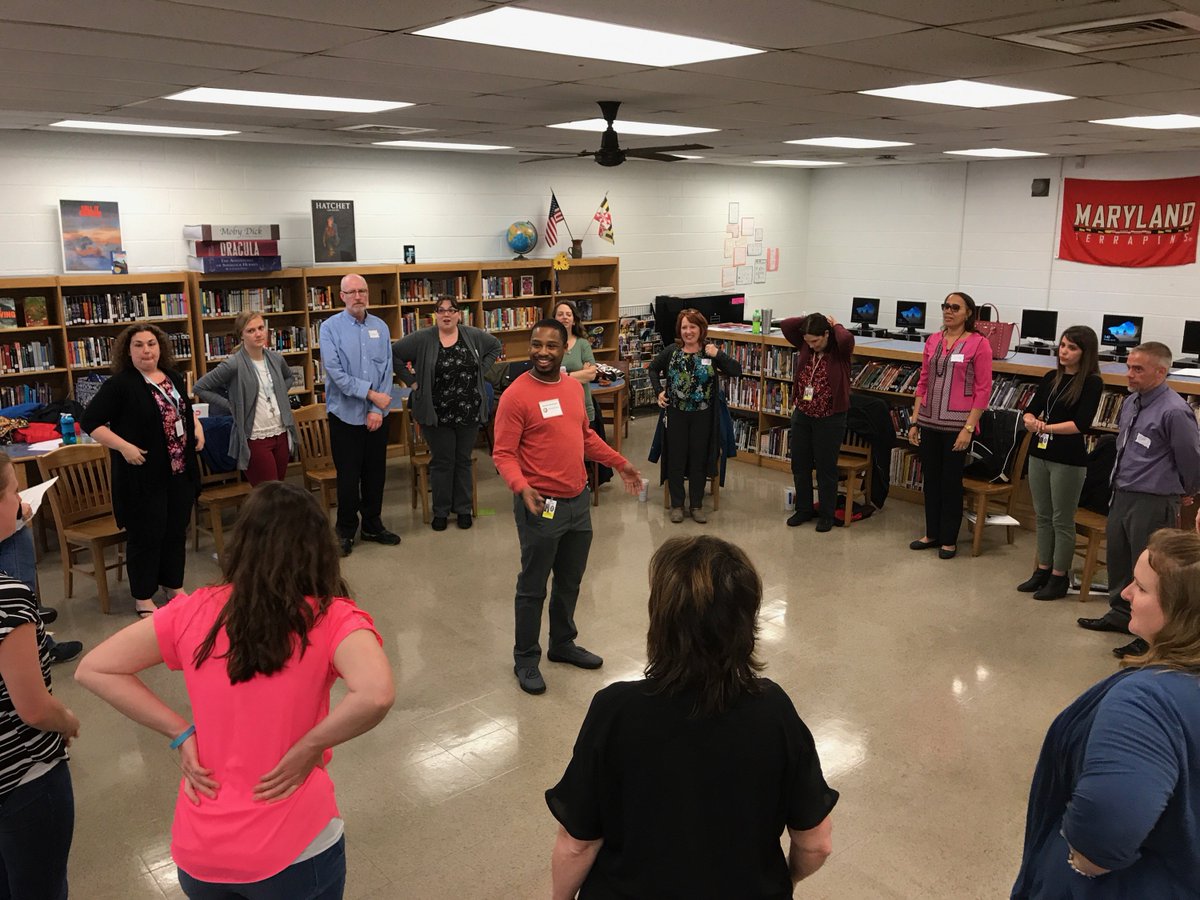 CougarsTSHS's tweet photo. TS staff participated in county level Restorative Practices PD. We are always looking for ways to improve community. Shout out to Ms. Thompson, Mr. Matthews, Mr. Daversa and Ms. Byrne for attending. #cougapride @CCPS @ccpssupt https://t.co/E8U8NWz24P