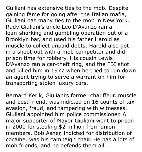 WilDonnelly's tweet photo. Rudy Giuliani says he is joining Trump’s legal team. MSM like to portray Giuliani as someone who prosecuted white collar and organized crime, but he has far more ties to mobsters than the few he prosecuted. https://t.co/RkhmGRc0fi