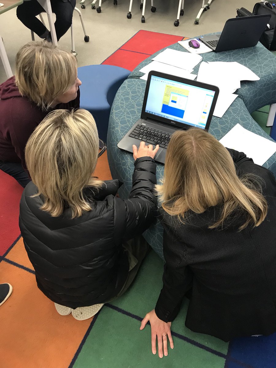 Haweselementary's tweet photo. Team Hawes learning about #mimiomobile! Getting ready for our classroom renovations through measure q! #learninghats #newtechnology #collaboration #stationrotation #behawesome #hawesnation #measureq https://t.co/JvJY1qIJ2G
