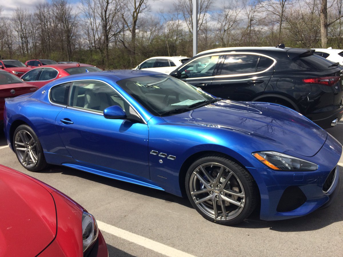 indycarfind's tweet photo. Beautiful 2018 Maserati GranTurismo Sport featuring 454 hp V8 engine at Napleton Maserati Sport, 4180 E 96th St., Indpls, IN - Ask for Bob for a test drive at 317-449-0457. Tell him Angie sent you! https://t.co/nWtytSOG1o