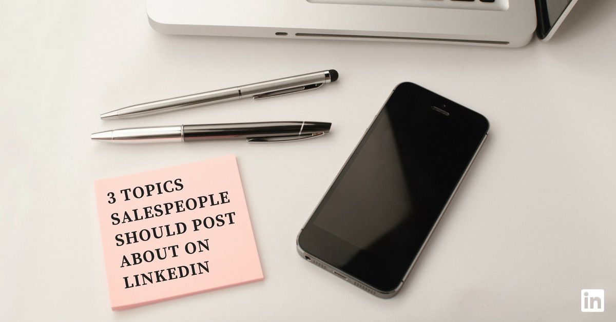 ConversionCo's tweet photo. 3 Topics Salespeople Should Post About on LinkedIn (And Their Company Isn't One of Them) https://t.co/M9rMJN3Z93 #SalesTips  #salespeople #LinkedIn https://t.co/75KVurcmF9