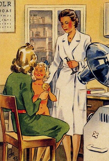 Glockengeist's tweet photo. A series of postcards produced in Germany which perfectly illustrate the roles of women in the Third Reich.

Teacher, harvester, doctor and scientist. https://t.co/EVlrUMnq6W
