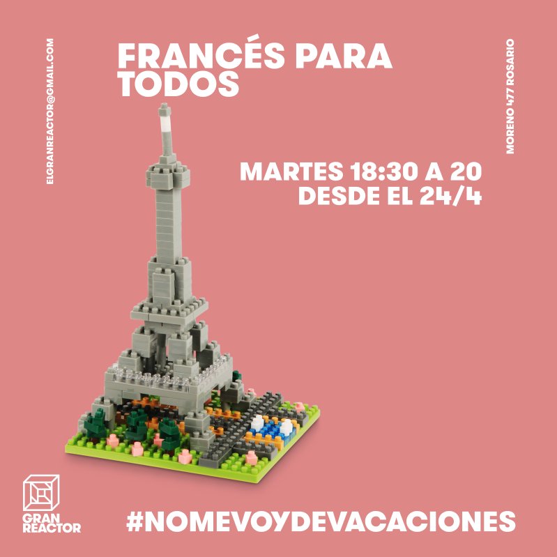GranReactor's tweet photo. 🇫🇷El martes vuelve el taller de Francés para todos🇫🇷. 

Más info e inscripción: https://t.co/rvr4FIr939 https://t.co/HvNbd3kWrl