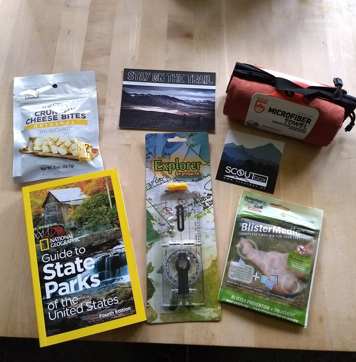 PopperPaula's tweet image. Love my new #Scoutbox! I can't wait to use all the items! Well, #BlisterMedic maybe not, but it's likely nec.