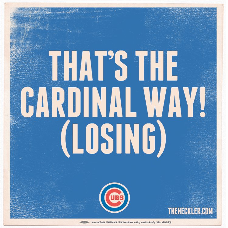 The_Heckler's tweet image. Cubs win...and STL trolls activated!