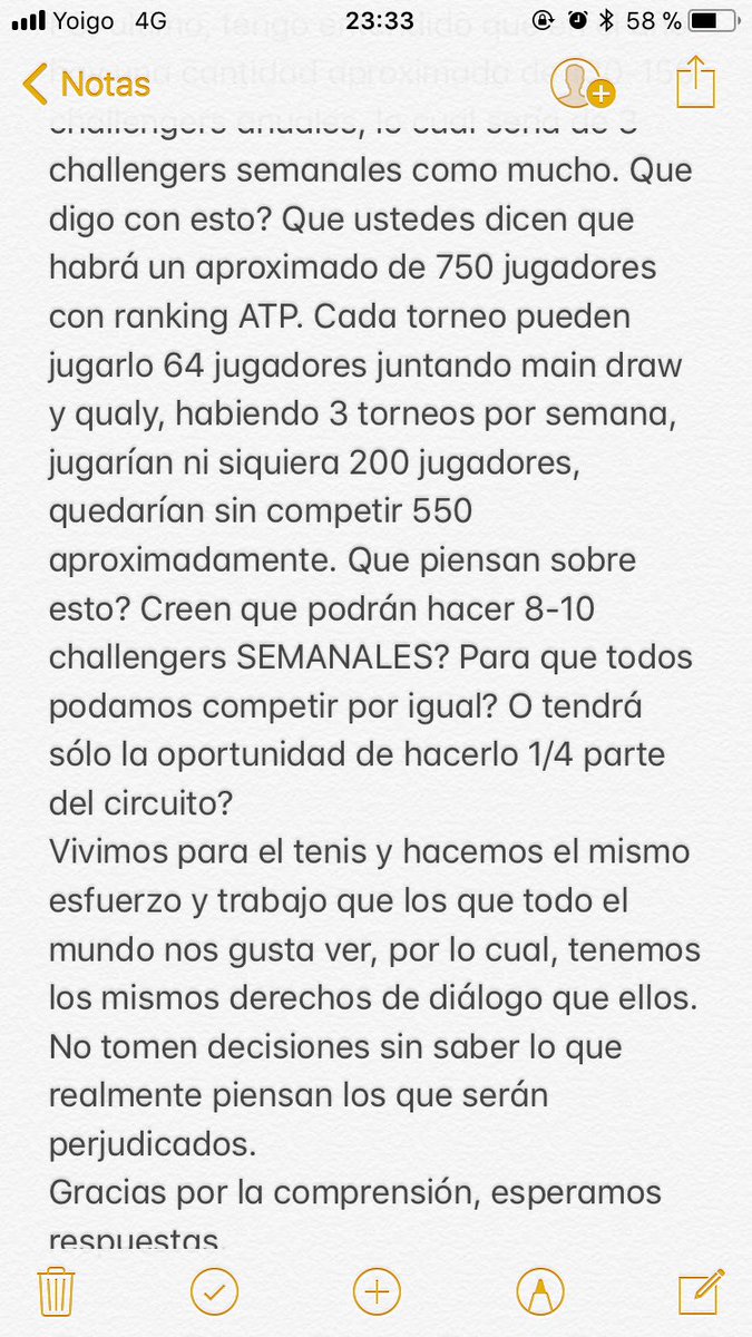 <a href="/ATPWorldTour/">ATPWorldTour</a> <a href="/ATPChallenger/">ATP Challenger Tour</a> @ATPWorldTour_ES @ITF_Tennis Creo qué hay graves desacuerdos, deberían replantearse bien lo que intentan implementar.