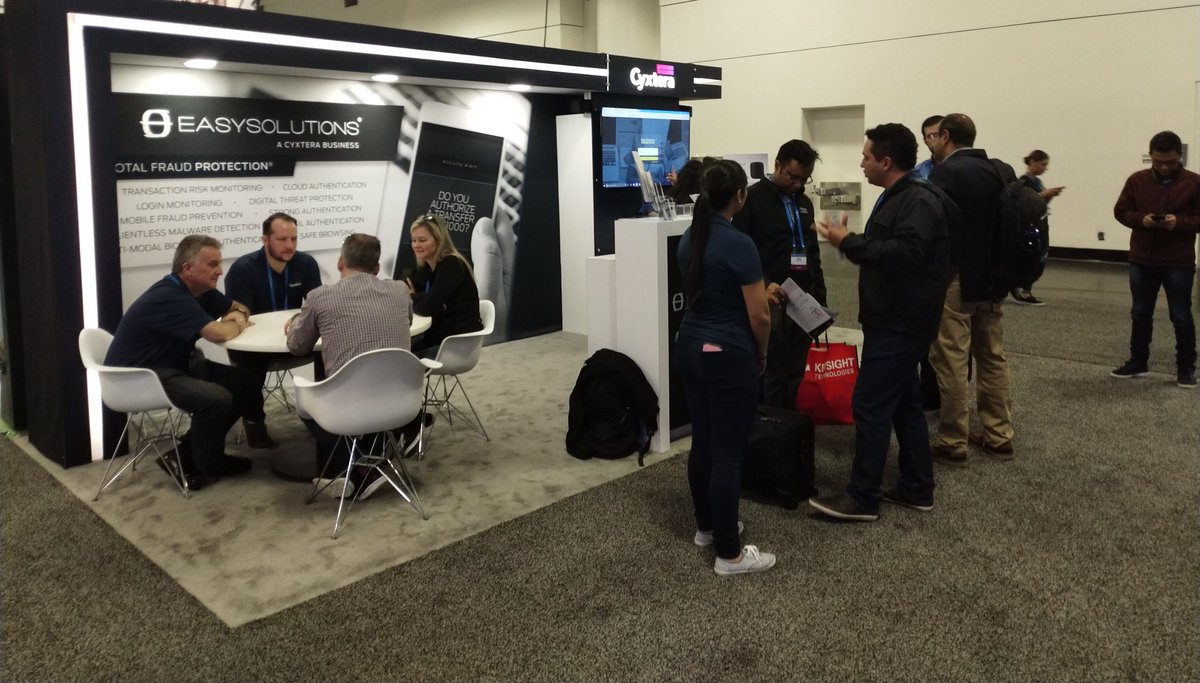 rvilladiego's tweet photo. The #totalfraudprotection from @cyxtera in action in the last minutes of #RSAC2018 https://t.co/giVoRtFhUo