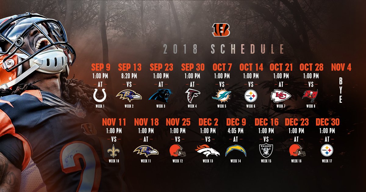 Cincinnati Bengals on Twitter "Mark your calendars Cincinnati Bengals on Twitter "Mark your calendars
