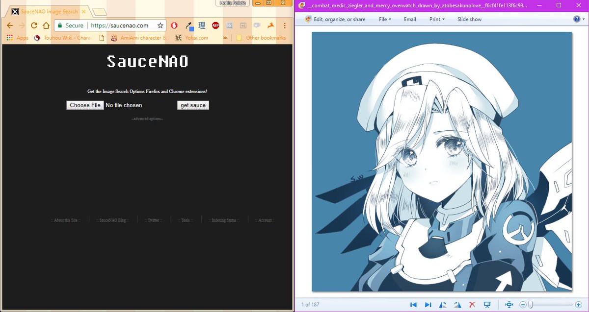 [a demonstration thread on how easy it is to use saucenao:
oh, look, heres this pretty image i have saved, maybe i would like to use it as an icon!