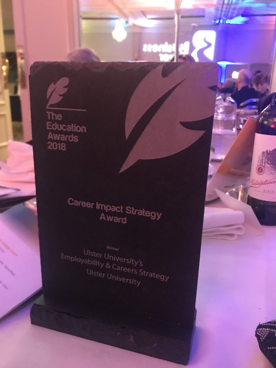 mckennabbie's tweet image. And another award for @UlsterUni well done @CareersAtUlster #supportingstudentsuccess