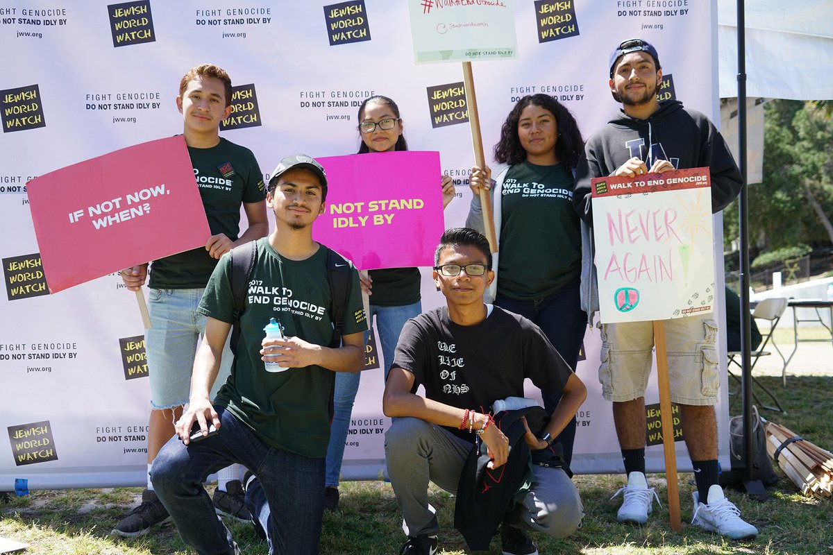 jworldwatch's tweet photo. Take a stand. Do not stand idly by. Join the #WalkToEndGenocide this Sunday, April 22. It's not too late to register: https://t.co/S5cY0DpIhw #DoNotStandIdlyBy #FightGenocide #GenPrev https://t.co/teY2zmHgUW