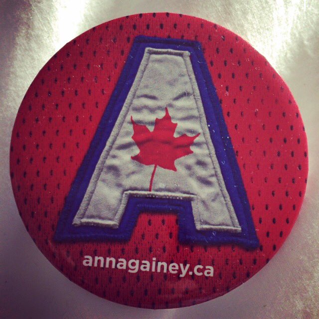suzcowan's tweet photo. Check out my @AnnaMGainey for president buttons from #Lib14 convention. Can't wait to see all the new #lib2018 swag in #Halifax this weekend. #TBT #lpc https://t.co/9eULjPZM0i
