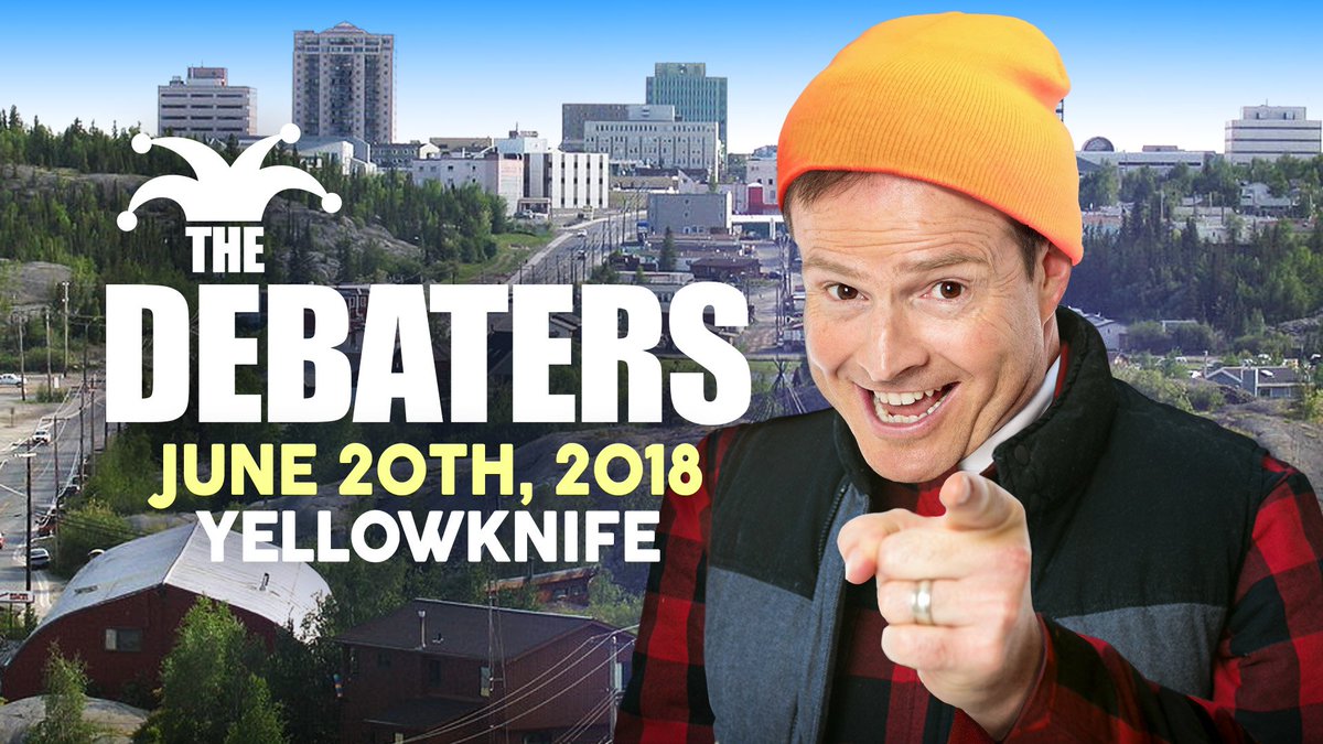 It's happening! The Debaters are coming to Yellowknife for the very first time! We’ll be at the <a href="/NACCNT/">NewAccnt</a> on June 20th! Get your tickets here!
ow.ly/XaRE30jyVJr