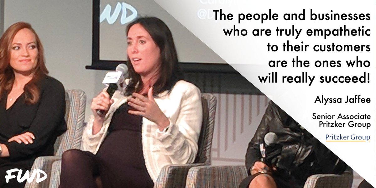 fwdcollectiveio's tweet photo. #ThrowbackThursday spotlight to #VentureFWD Chicago last month. @AlyssaJoyJaffee of @PritzkerVC shared a connection she often sees reflected in companies during pitch meetings, #Empathy towards their customers leads to #success . #FWDFamily #ChicagoVC #WomeninVC https://t.co/xahA5WJo3w