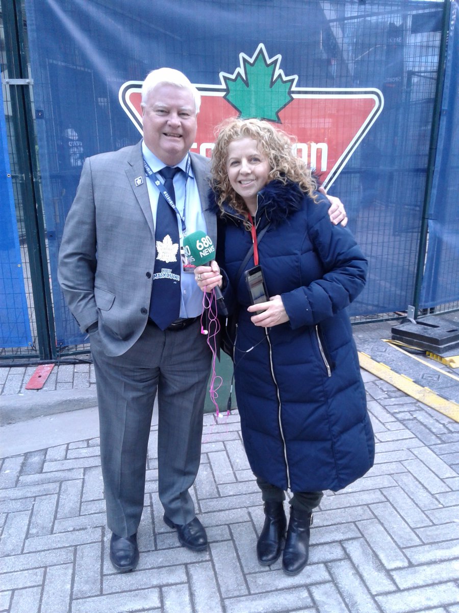fil_martino's tweet photo. You have to look at the positive. It is freezing for the @MapleLeafs tailgate party at Maple Leaf Square, but then you get to see Joe Bowen @680NEWS https://t.co/H5iBAgSBJK