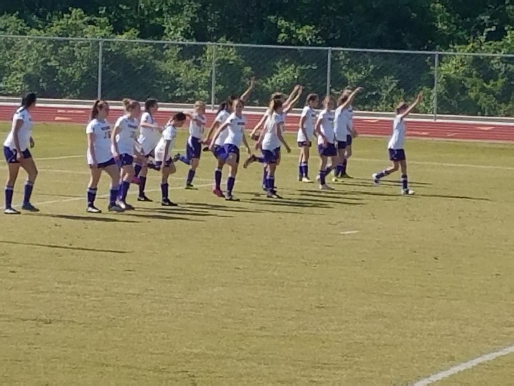 mjhsbears's tweet photo. MJH ladies soccer warming up for the big game today! Come join the bear spirit today! #beautifulday #bearsoccer https://t.co/ndNQZT6uRT