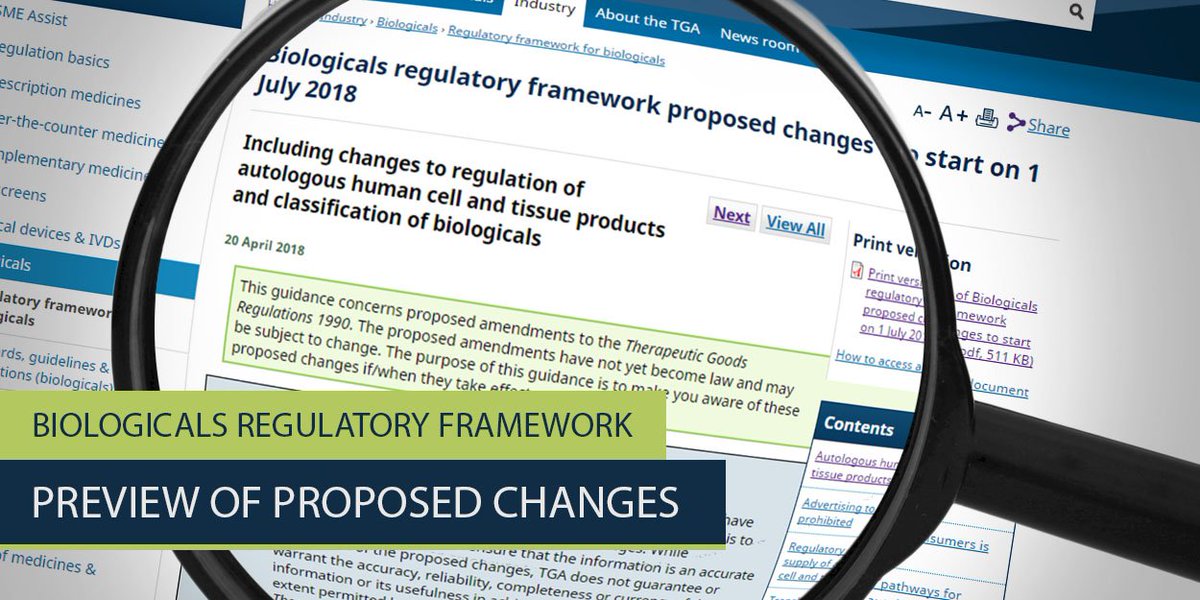 We’ve just released a preview of proposed changes to the Biologicals Regulatory Framework: ow.ly/sjDo30jAgnV