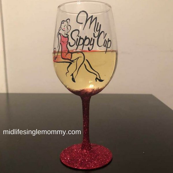 My favorite sippy cup of all! #lovewine #momslife #midlifesinglemommy