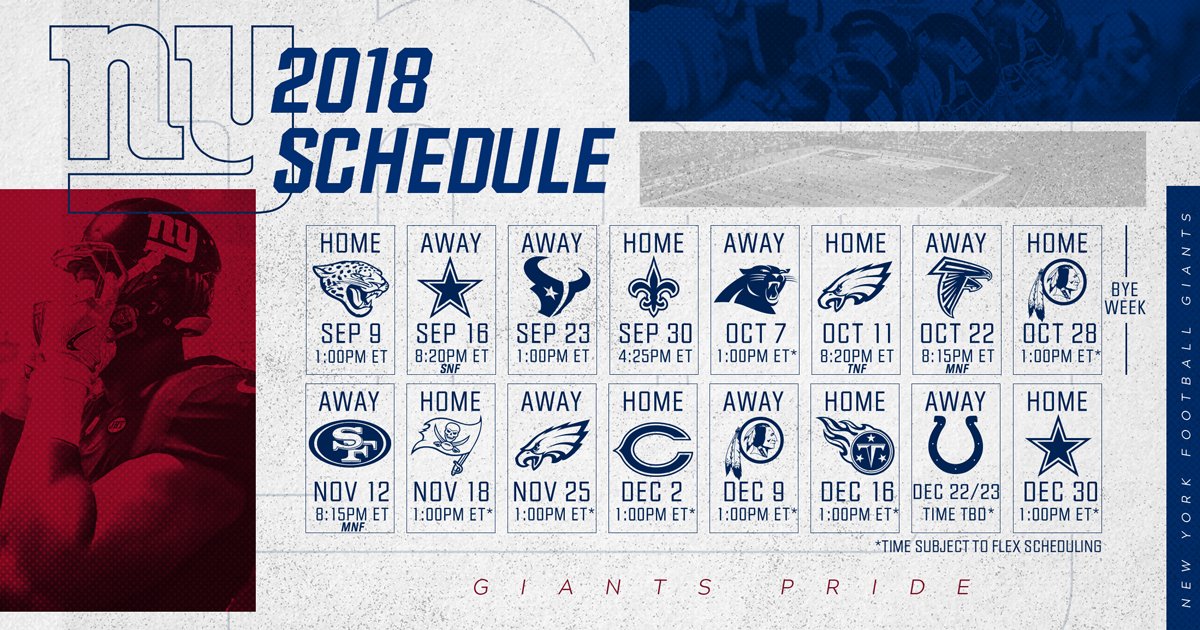 giants schedule week 1