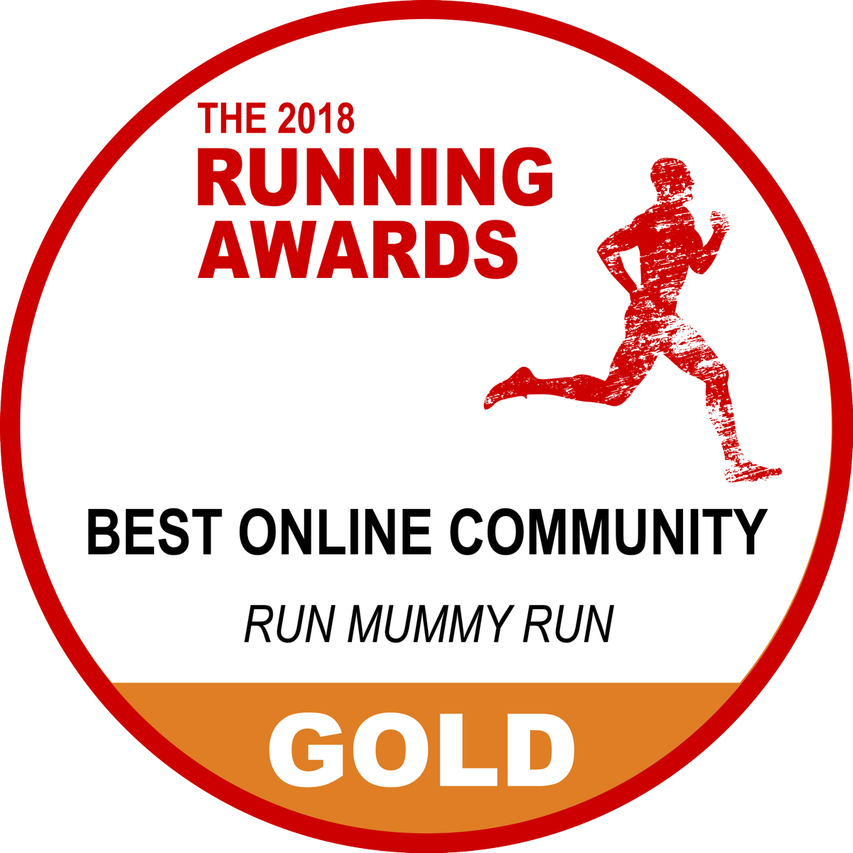 RunningAward's tweet photo. Congratulations to@Run_Mummy_Run who for the second year running have won Gold in Best Online Community! Presented by @Mike_seaman1 of @nationalrunshow #TRA18 https://t.co/ESjmdbps4Z
