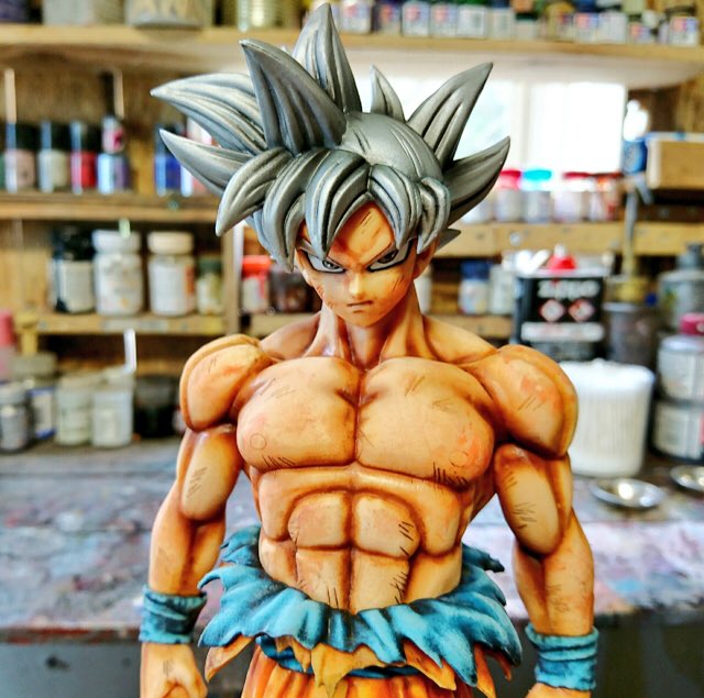 LeZit_'s tweet photo. ... CE TRAVAIL ! Voici la Ichiban Kuji #Goku Ultra Instinct maîtrisé custom « 2D/manga repaint dimension » par QJHDP867 🇯🇵 (le avant/après sur le dernier screen) #DragonBallSuper #DBS https://t.co/rANlrScR1d